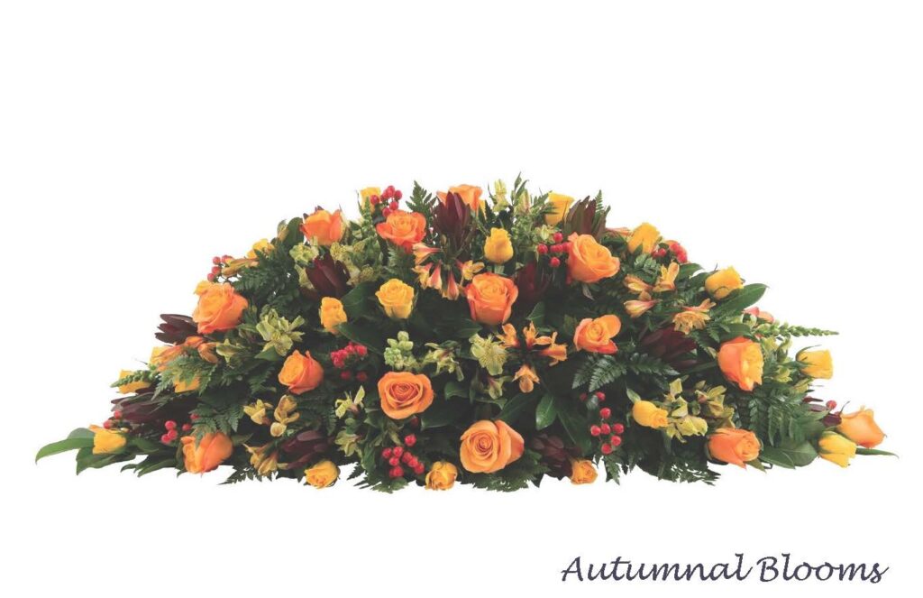 Autumnal Blooms Funeral Flowers