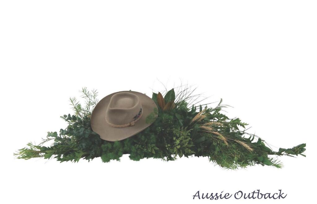 Aussie Outback funeral flowers